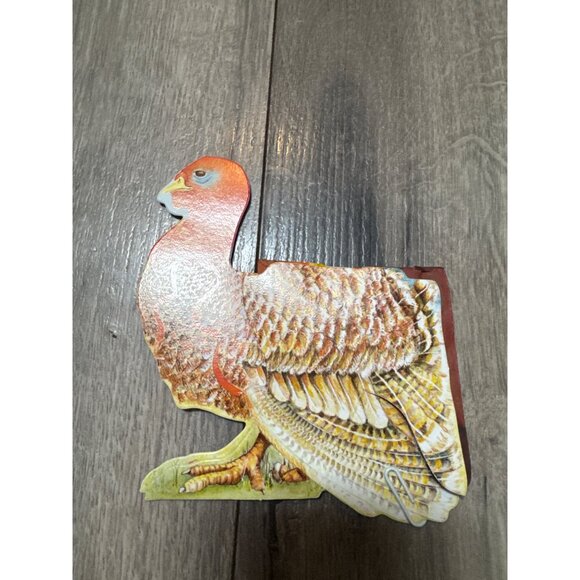 Vintage Thanksgiving Honeycomb Decorations Set - Pilgrims Corn & Turkeys By Pape - Picture 7 of 16